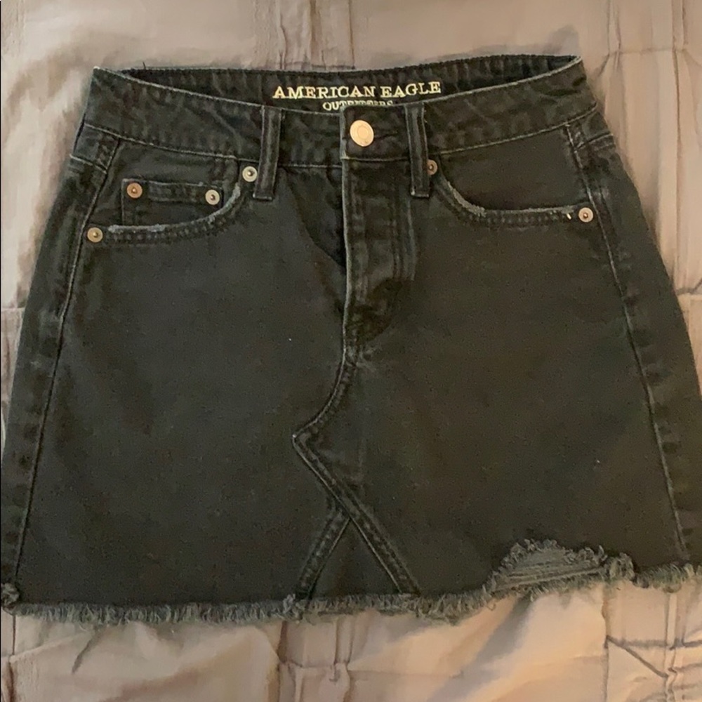 Denim Black Skirt by American Eagle